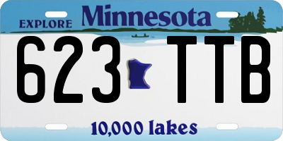 MN license plate 623TTB
