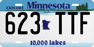 MN license plate 623TTF