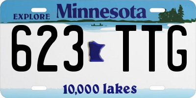 MN license plate 623TTG