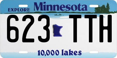 MN license plate 623TTH