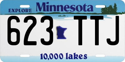 MN license plate 623TTJ