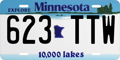 MN license plate 623TTW