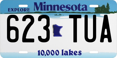 MN license plate 623TUA