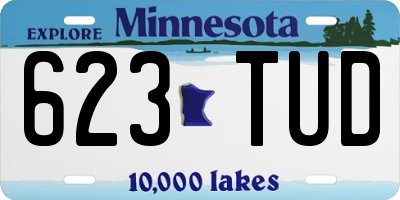 MN license plate 623TUD