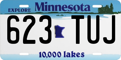 MN license plate 623TUJ