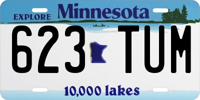 MN license plate 623TUM