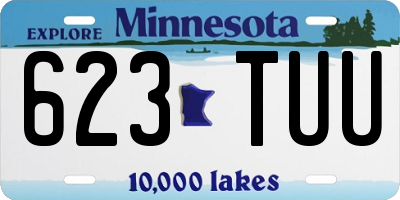 MN license plate 623TUU