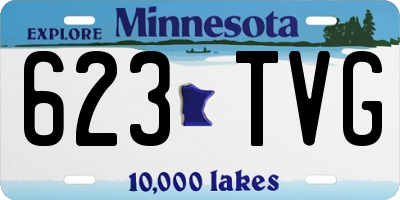 MN license plate 623TVG