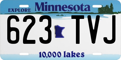 MN license plate 623TVJ