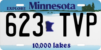 MN license plate 623TVP