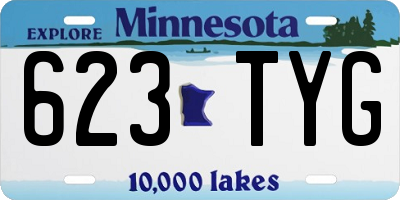 MN license plate 623TYG