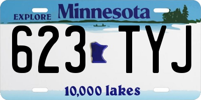 MN license plate 623TYJ