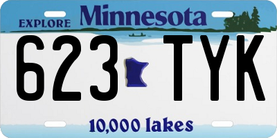 MN license plate 623TYK