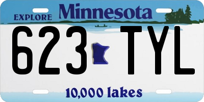 MN license plate 623TYL