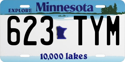 MN license plate 623TYM