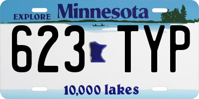 MN license plate 623TYP