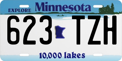 MN license plate 623TZH