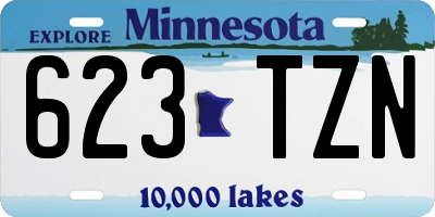 MN license plate 623TZN