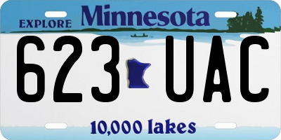 MN license plate 623UAC