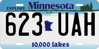 MN license plate 623UAH