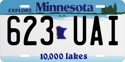 MN license plate 623UAI