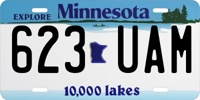 MN license plate 623UAM