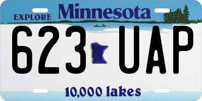 MN license plate 623UAP
