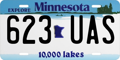 MN license plate 623UAS