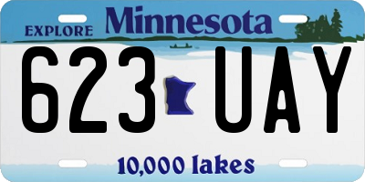 MN license plate 623UAY