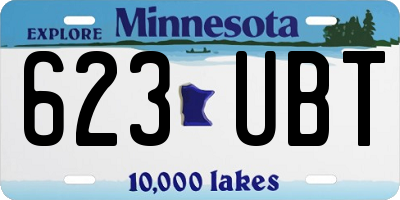 MN license plate 623UBT