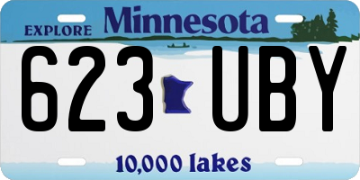 MN license plate 623UBY