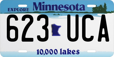 MN license plate 623UCA