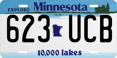 MN license plate 623UCB