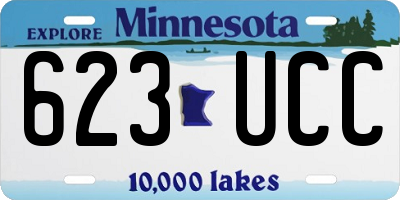 MN license plate 623UCC