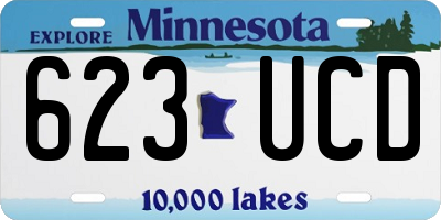 MN license plate 623UCD