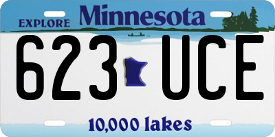 MN license plate 623UCE
