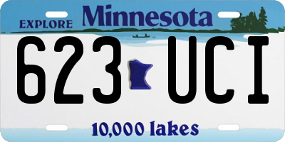 MN license plate 623UCI