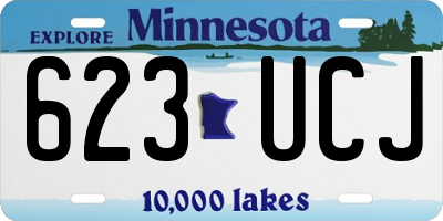 MN license plate 623UCJ