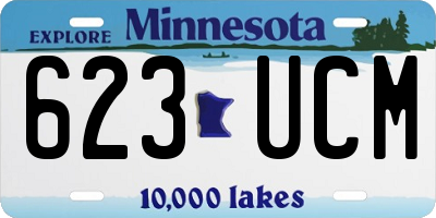 MN license plate 623UCM