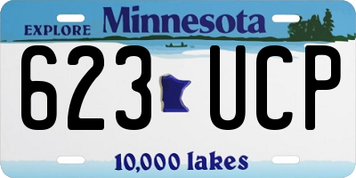 MN license plate 623UCP