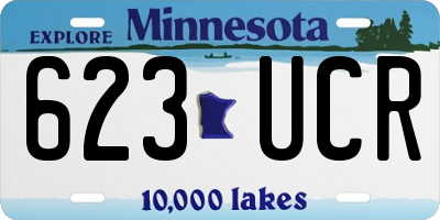 MN license plate 623UCR