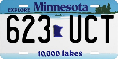 MN license plate 623UCT