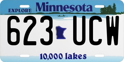 MN license plate 623UCW