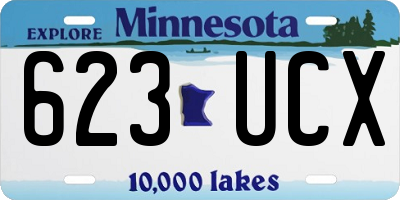 MN license plate 623UCX