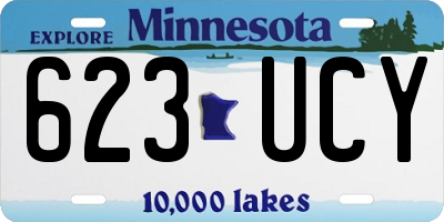 MN license plate 623UCY