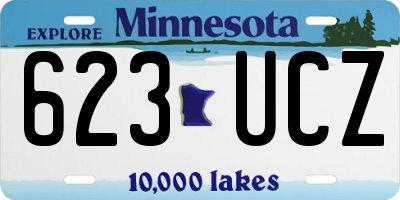 MN license plate 623UCZ