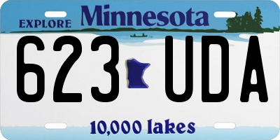 MN license plate 623UDA