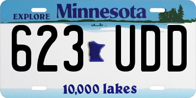 MN license plate 623UDD