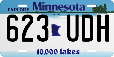 MN license plate 623UDH