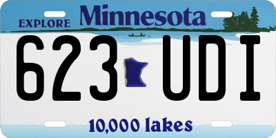 MN license plate 623UDI